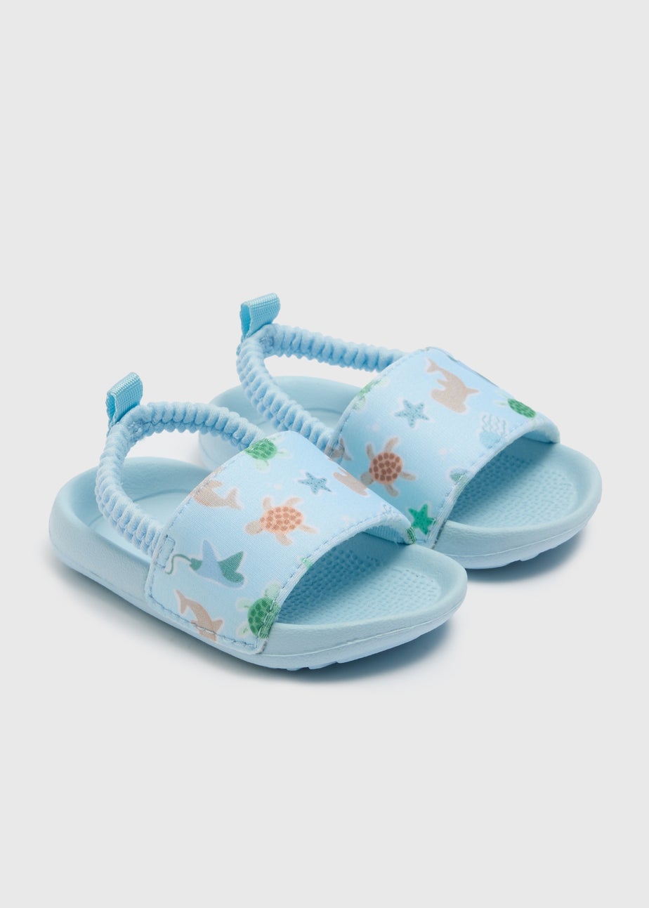 Baby Blue Sea Swim Slider (Newborn-18mths)