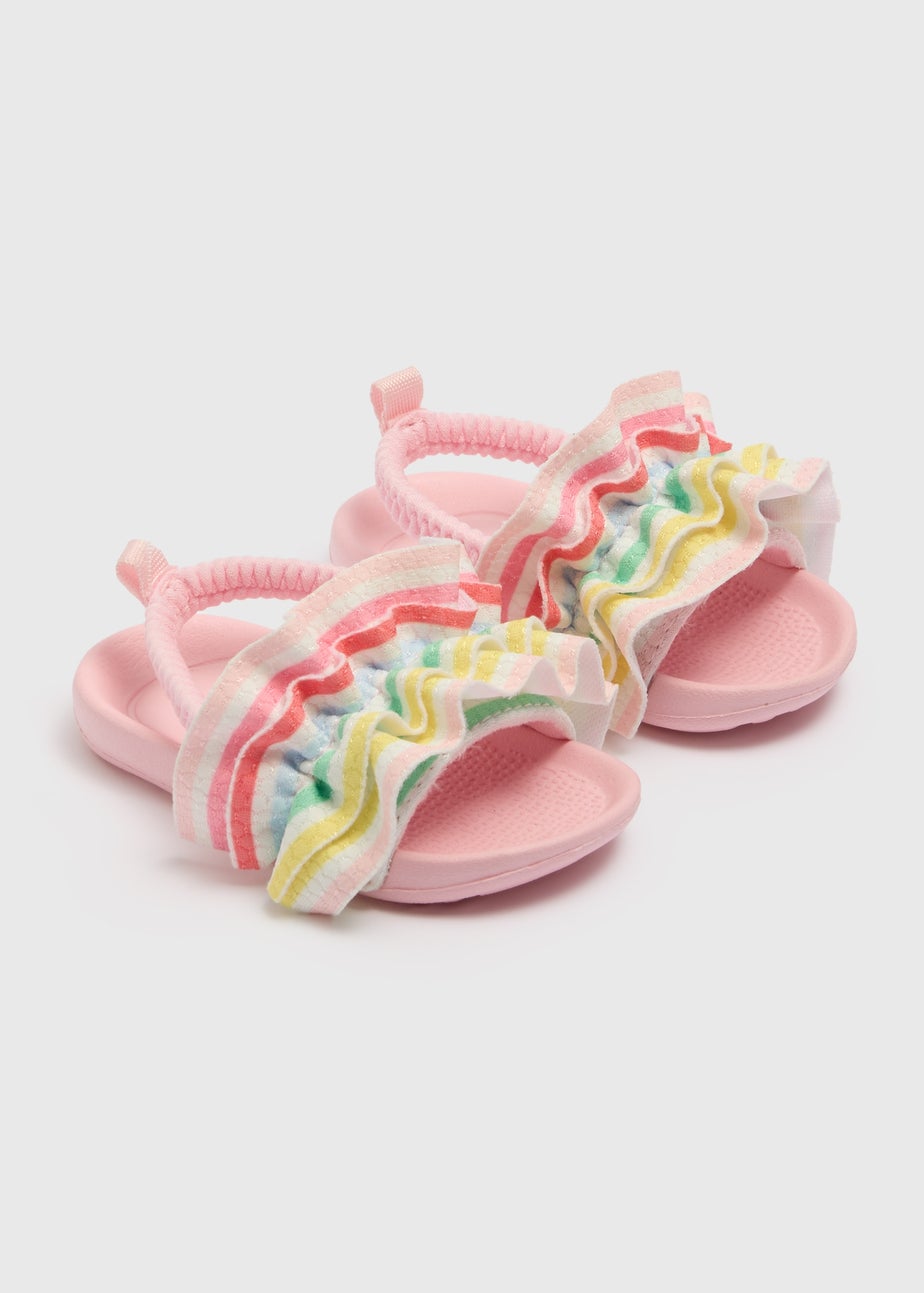 Baby Multicolour Frill Sliders (Newborn-18mths)