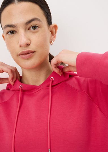 Souluxe Coral Sand Wash Longline Hoodie