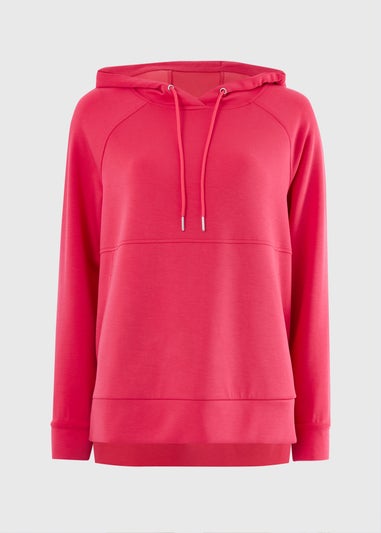 Souluxe Coral Sand Wash Longline Hoodie
