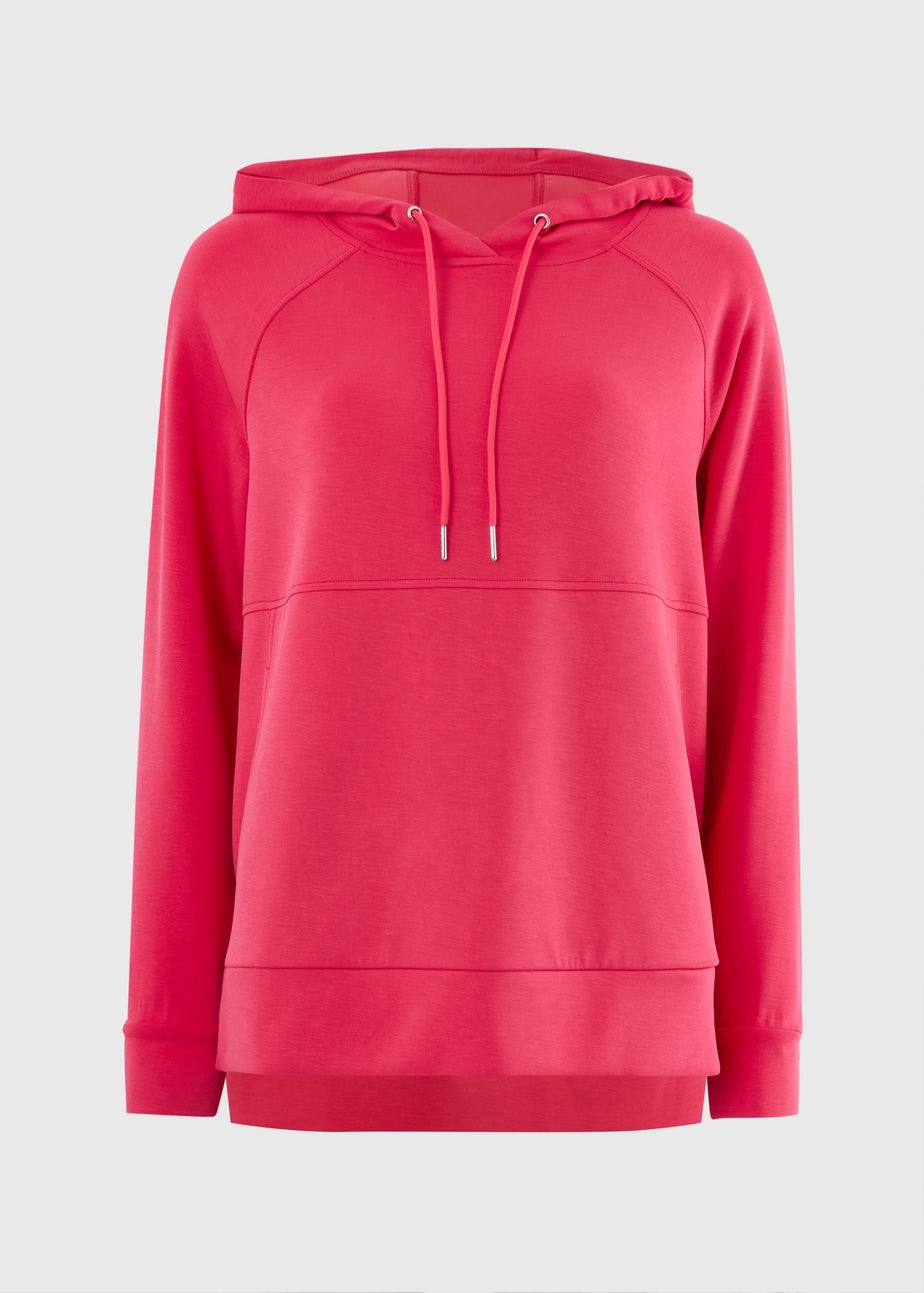 Souluxe Coral Sand Wash Longline Hoodie