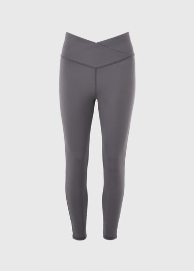 Souluxe Grey Wrap Waist Gym Leggings