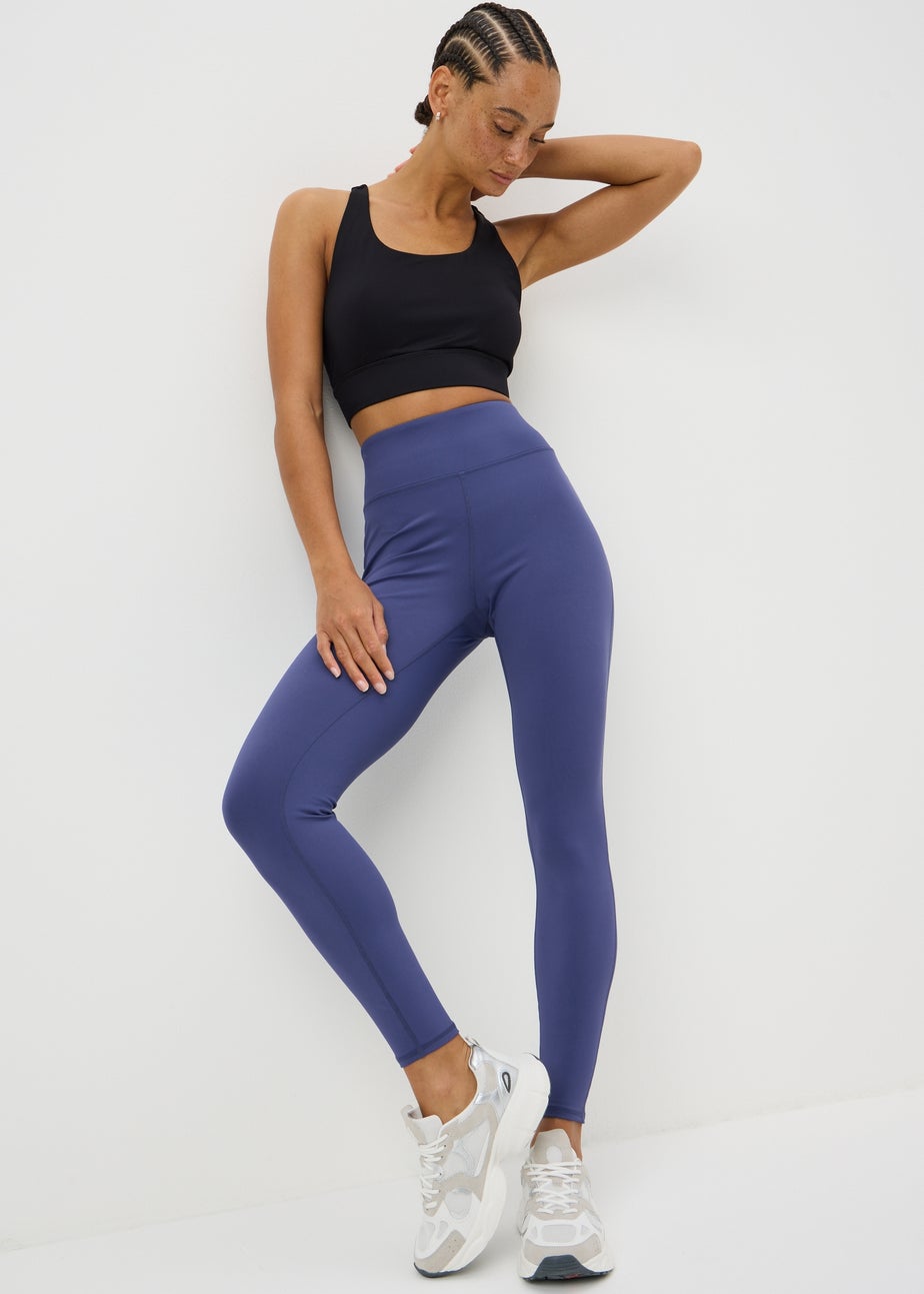 Souluxe Blue Long Length Gym Leggings