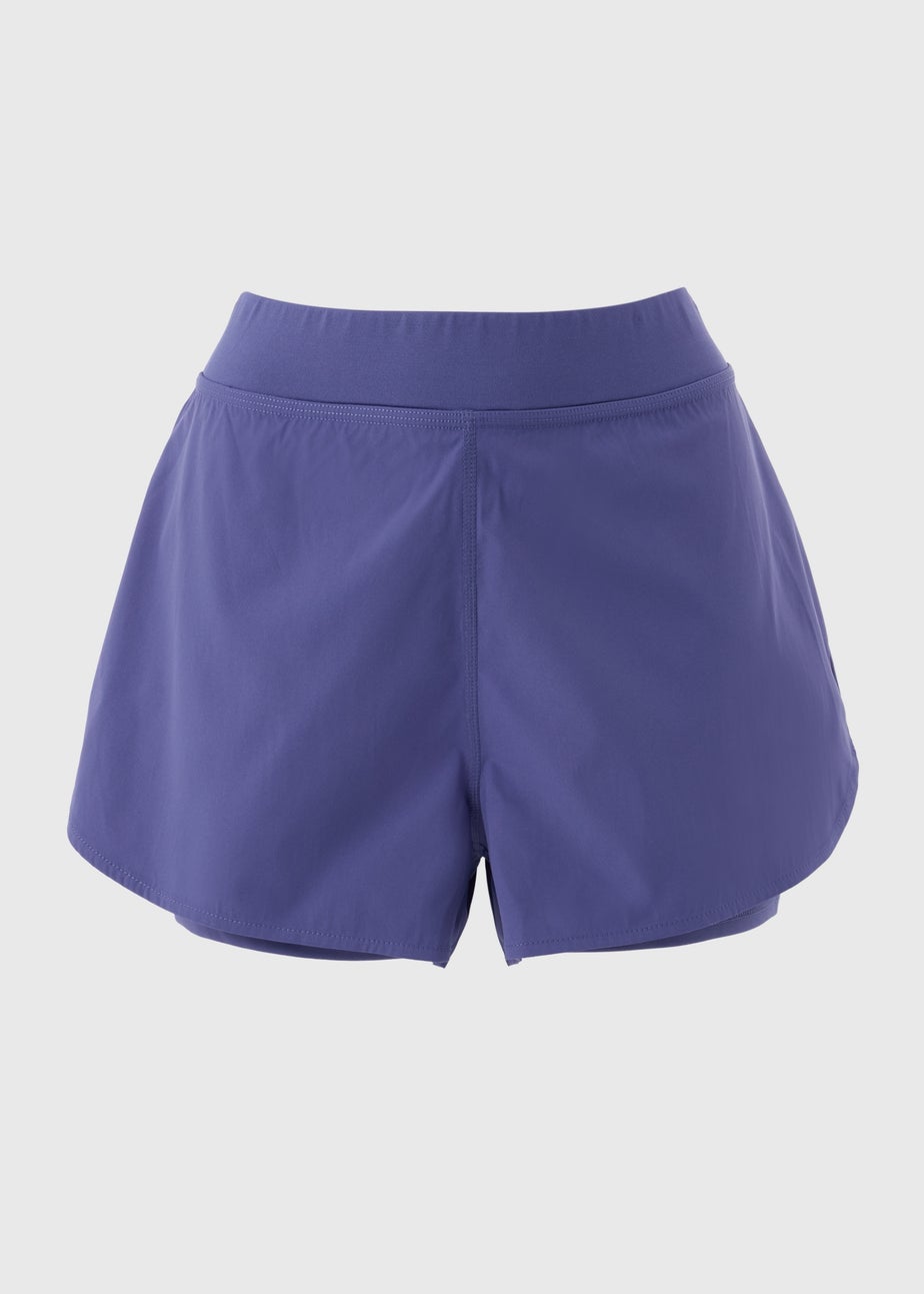 Souluxe Blue 2 in 1 Sports Shorts