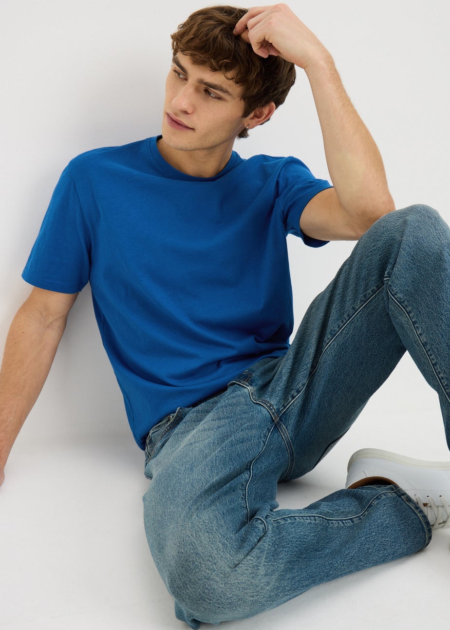 Blue Essential Crew Neck T-Shirt