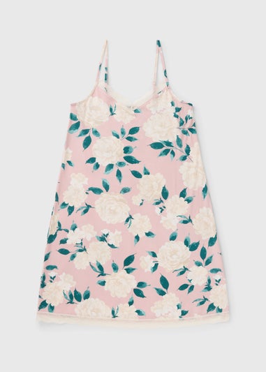 Pink Floral Chemise Nightie