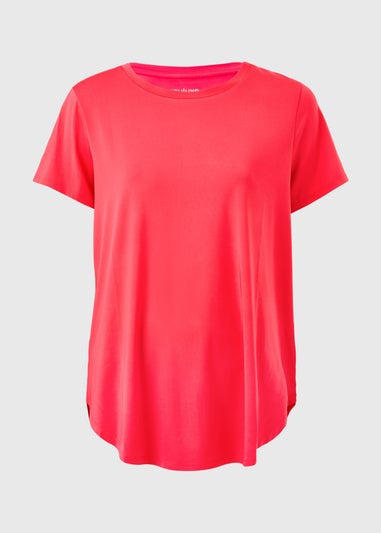 Souluxe Coral Longline Sports T-Shirt