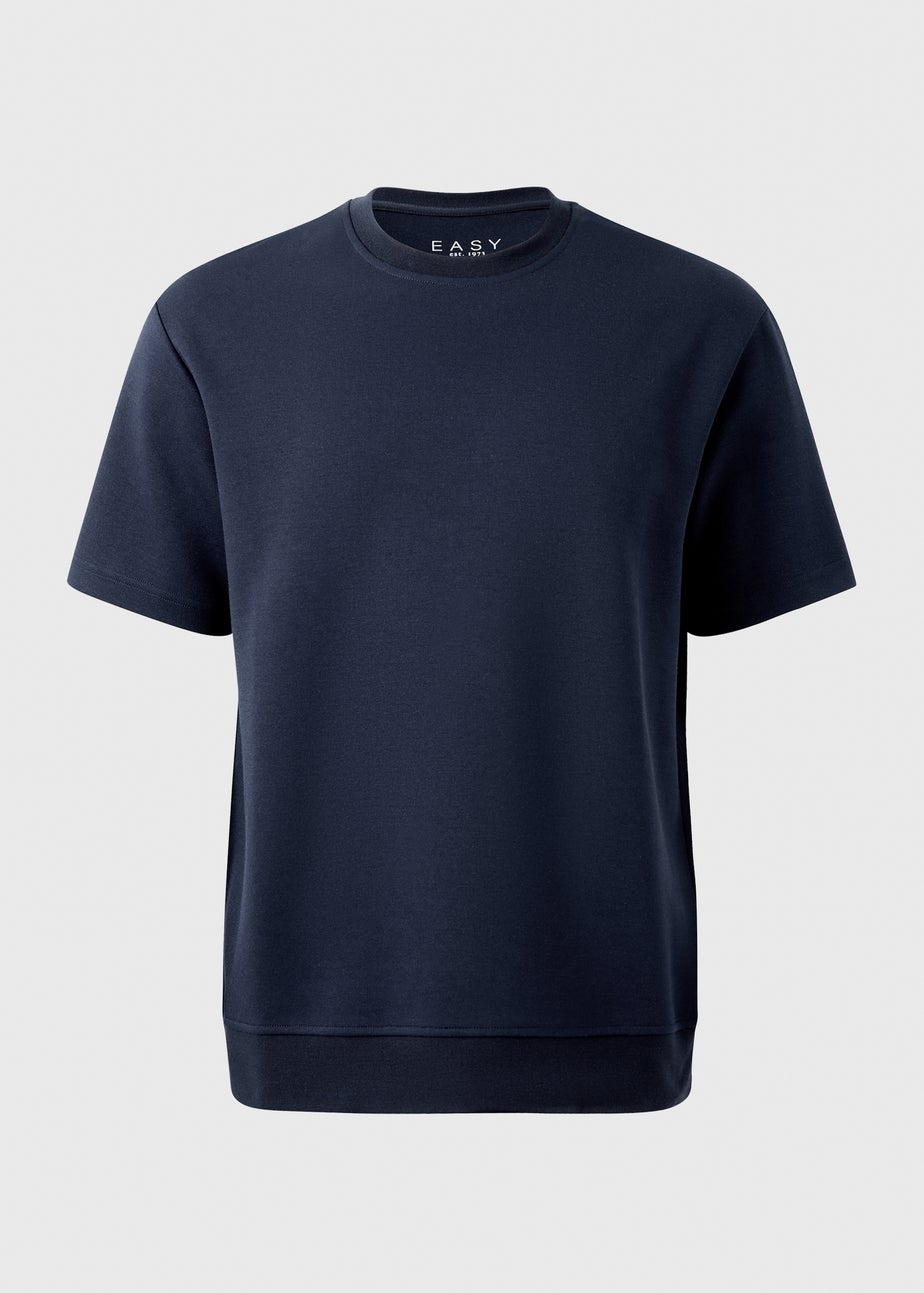Navy Elevated Co Ord T-Shirt