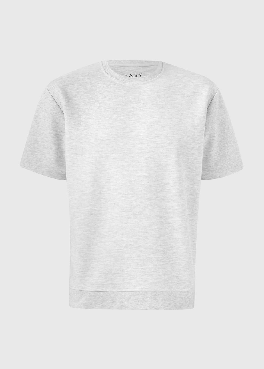 Grey Marl Elevated Co Ord T-Shirt