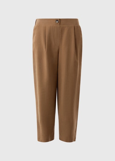 Camel Carrot Leg Trousers