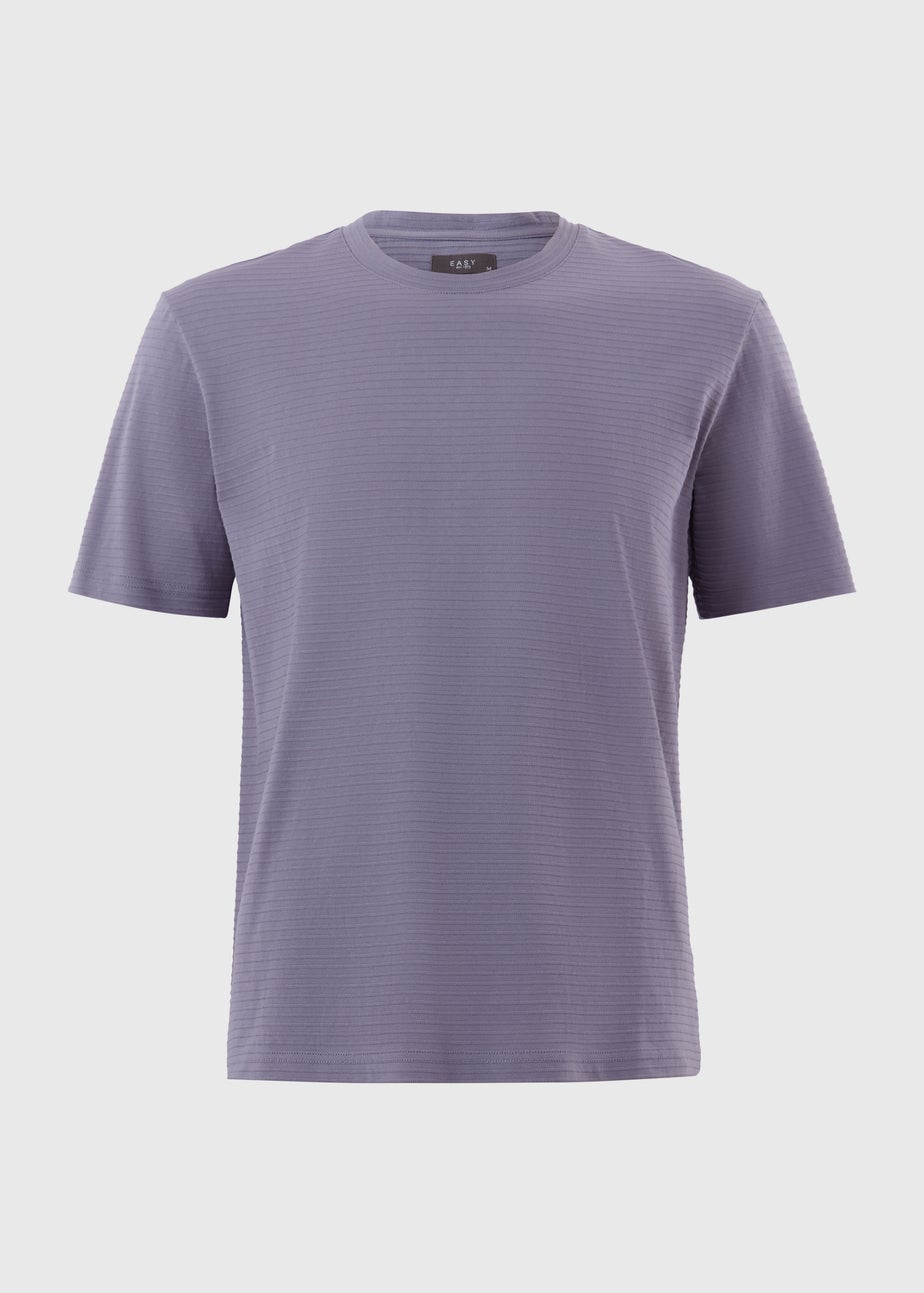 Purple Textured T-Shirt