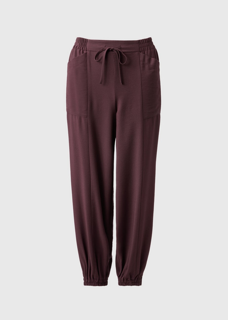 Burgundy Cuffed Trousers