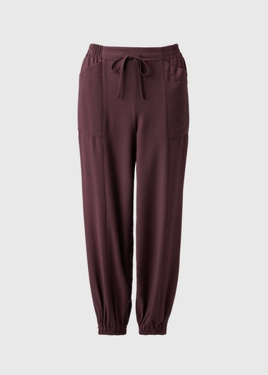 Burgundy Cuffed Trousers