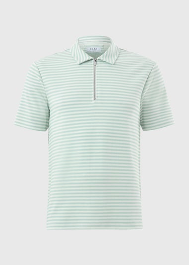 Green Stripe Polo Shirt