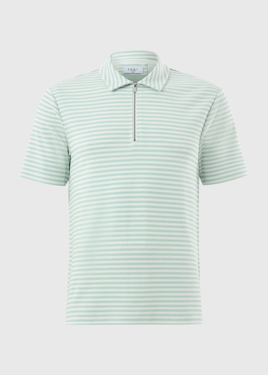 Green Stripe Polo Shirt