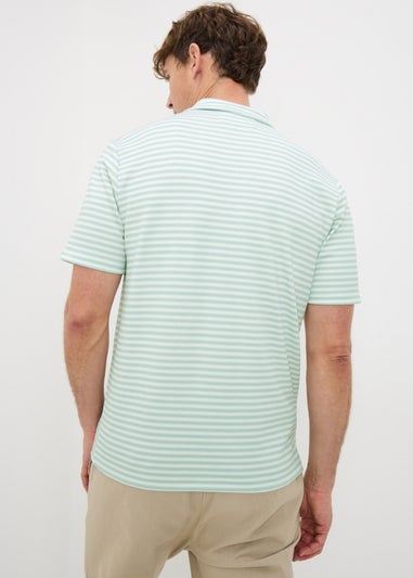Green Stripe Polo Shirt