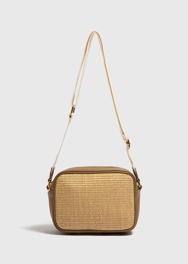 Natural Straw Camera Bag