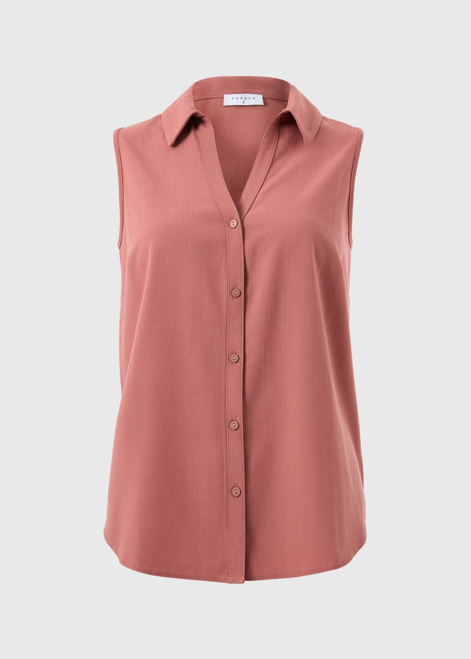 Pink Sleeveless Clipper Shirt