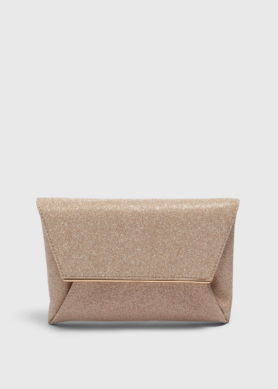 Gold Glitter Occasion Clutch Bag