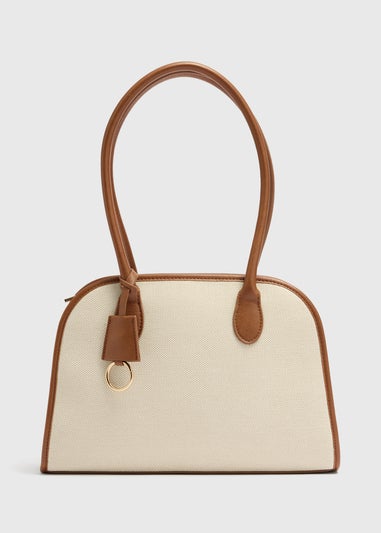 Tan Canvas Bowling Bag