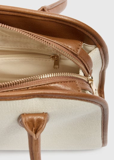 Tan Canvas Bowling Bag