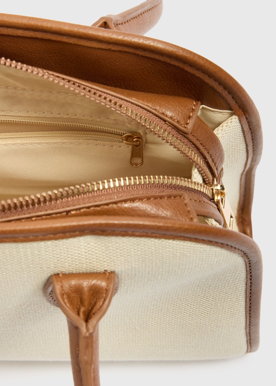 Tan Canvas Bowling Bag