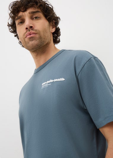 Blue Back Graphic T-Shirt