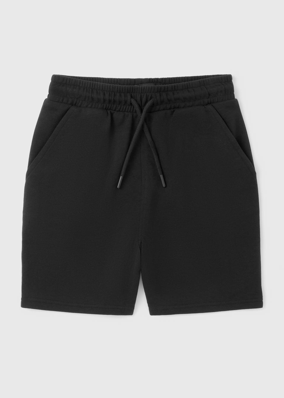 Boys Black Jogger Shorts (7-15yrs)