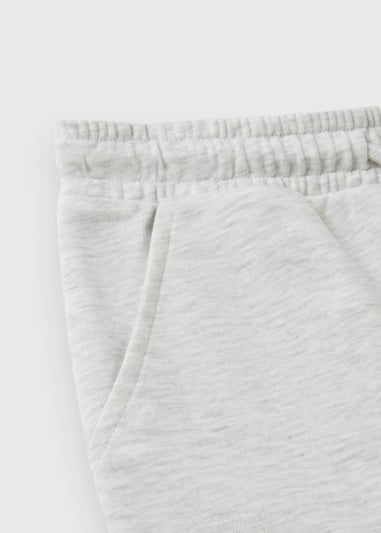 Boys Grey Marl Jogger Shorts (7-15yrs)