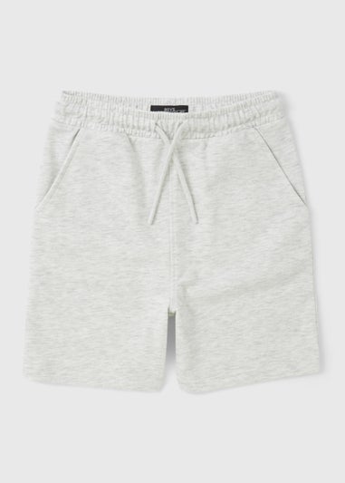 Boys Grey Marl Jogger Shorts (7-15yrs)