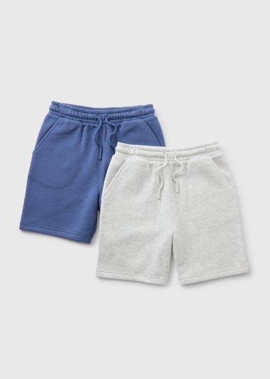 2 Pack Boys Multicolour Jogger Shorts (7-15yrs)