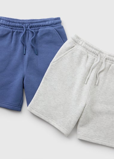 2 Pack Boys Multicolour Jogger Shorts (7-15yrs)