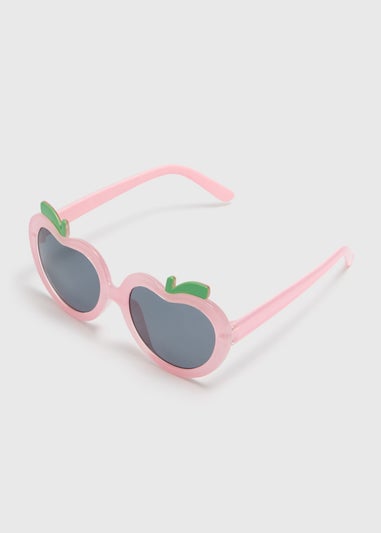 Girls Pink Apple Sunglasses