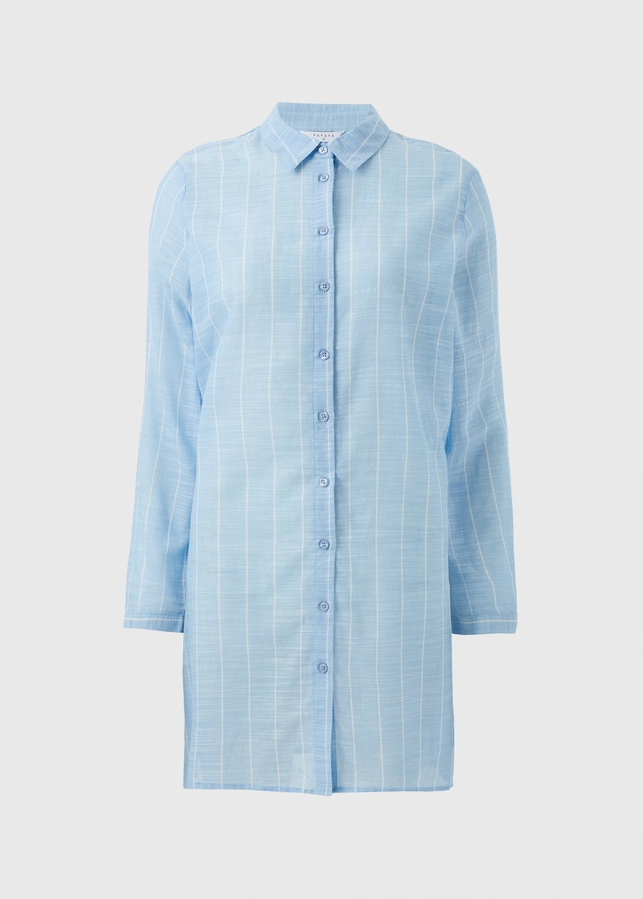 Blue Stripe Beach Shirt