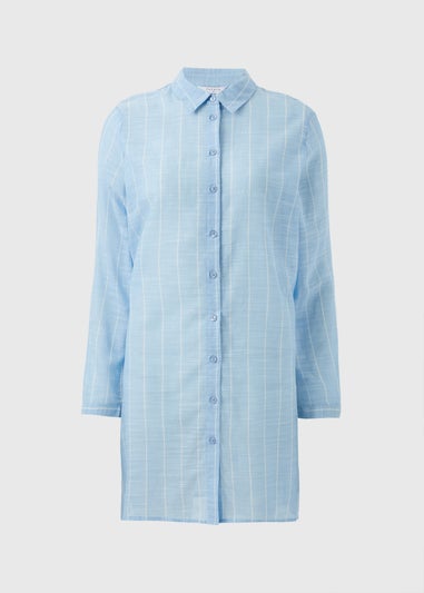 Blue Stripe Beach Shirt