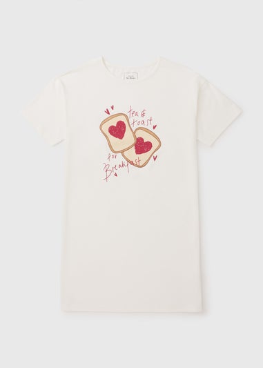 White Tea & Toast T-Shirt Nightie