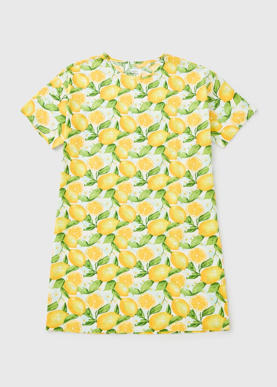 Yellow Lemon Print Nightie