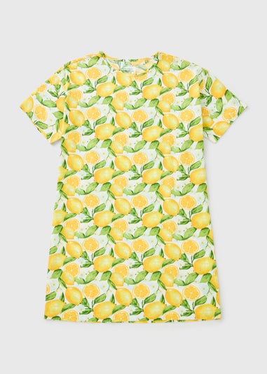 Yellow Lemon Print Nightie