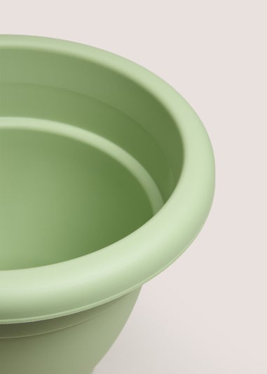 Green Plastic Small Planter