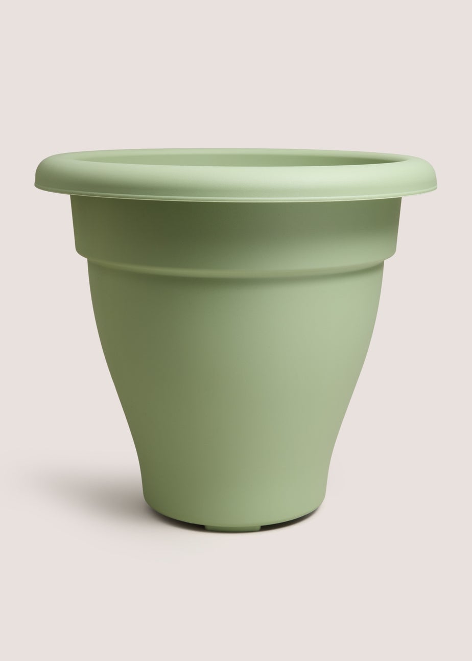 Green Plastic Large Planter