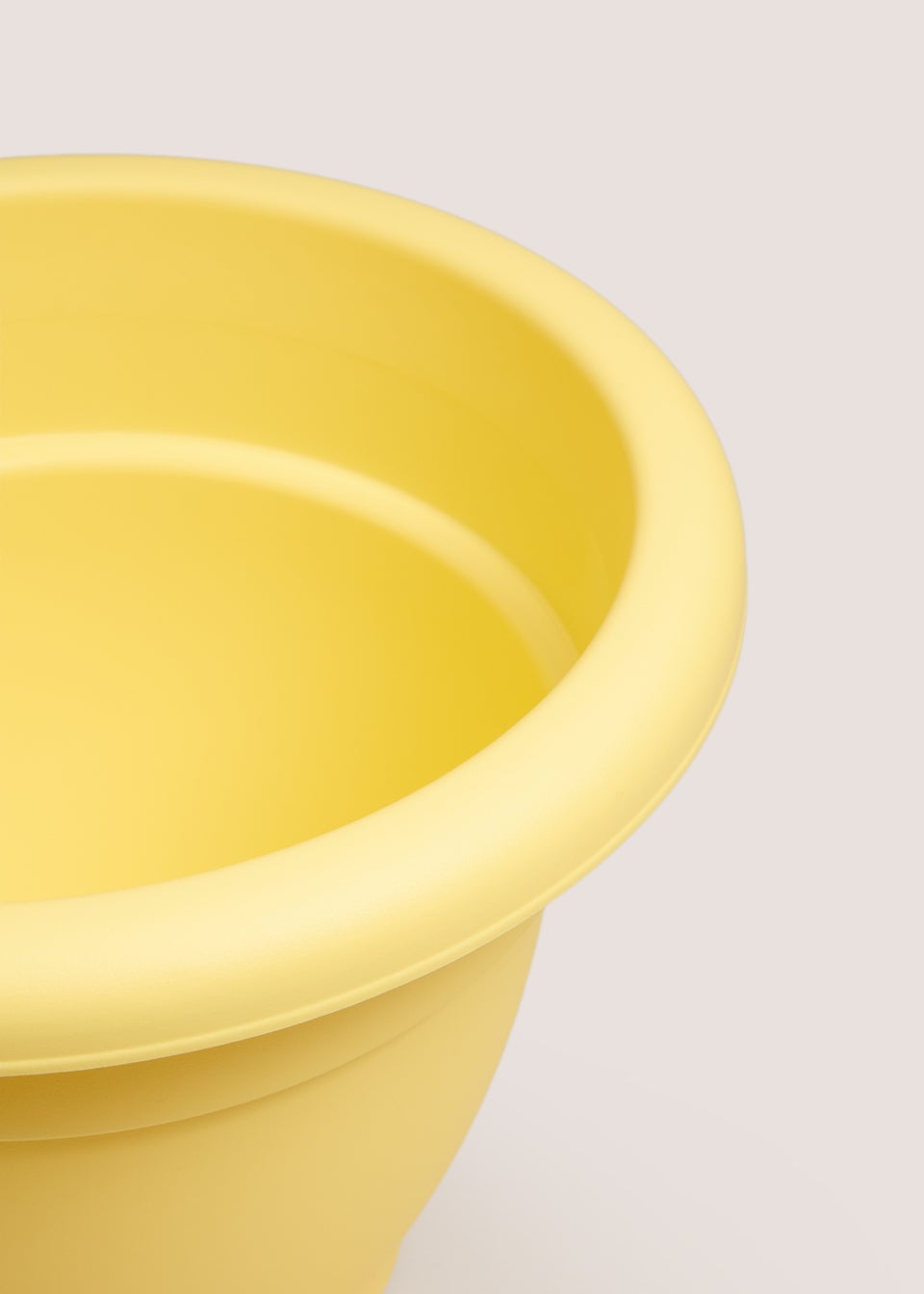 Yellow Plastic Small Planter