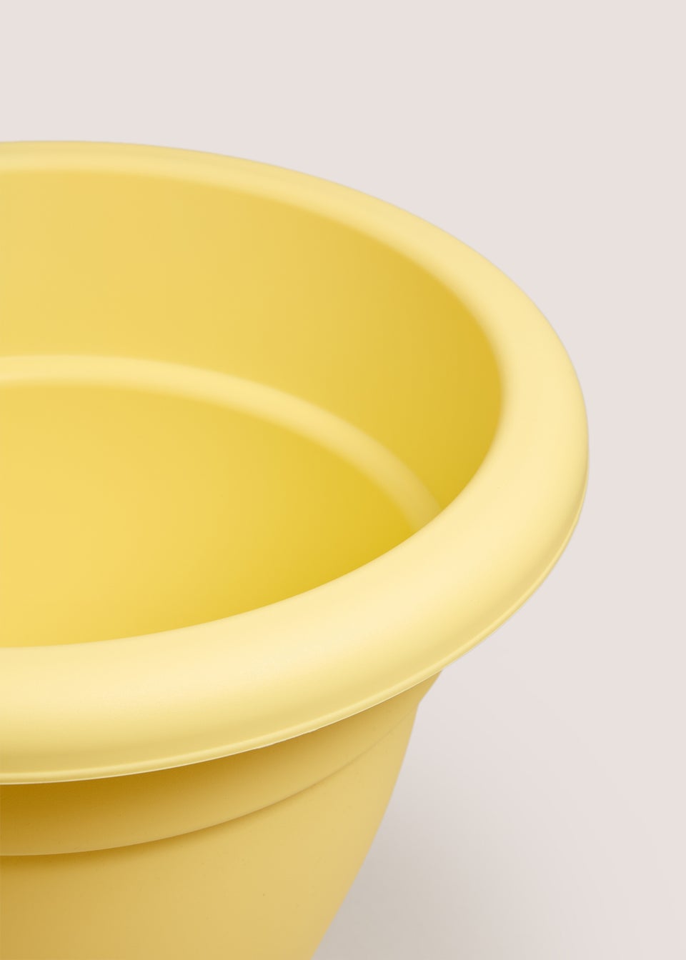 Yellow Plastic Large Planter