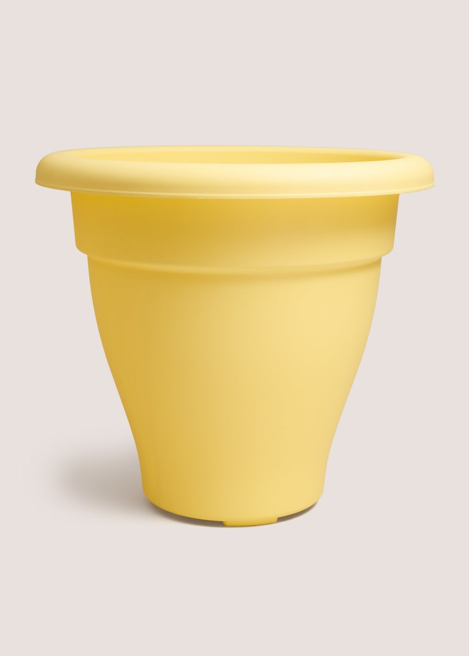 Yellow Plastic Large Planter