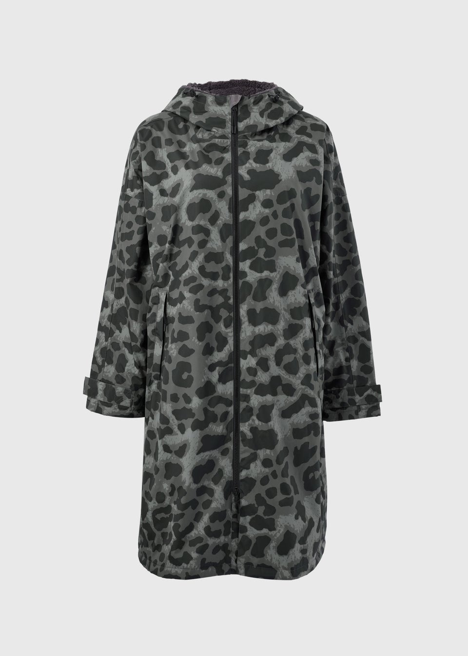 Souluxe Grey Leopard Print Changing Robe