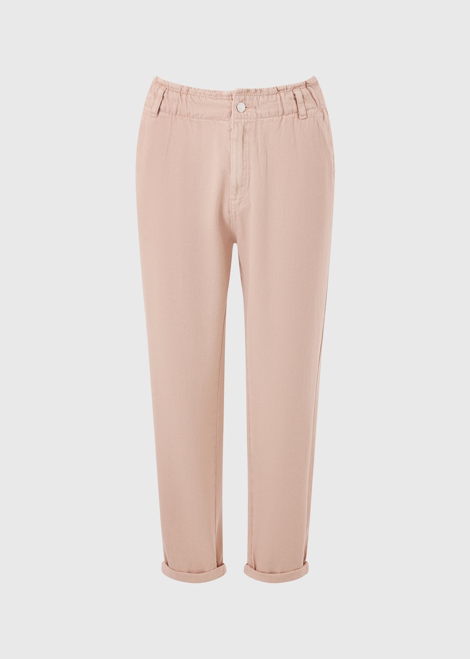 Pink Paperbag Jeans