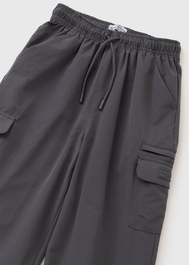 Boys Grey Cargo Jogging Bottoms (7-15yrs)