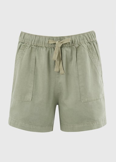 Sage Green Comfort Utility Shorts