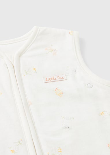 Baby White Spring Animal Sleeping Bag (Newborn-18mths)