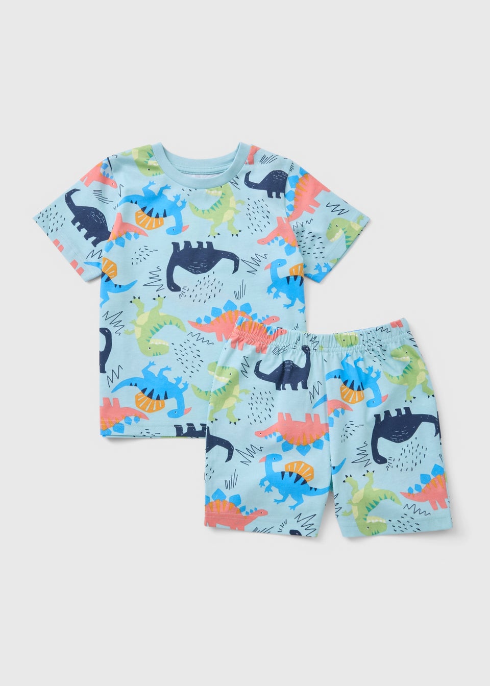 Toddler Boys Dino Top And Short Pyjama Set (1-7 Years)