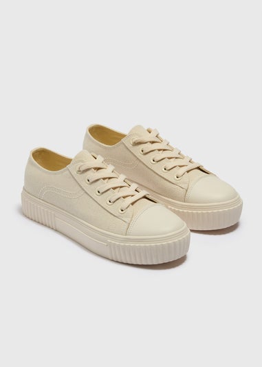 Linen Toe Cap Trainers
